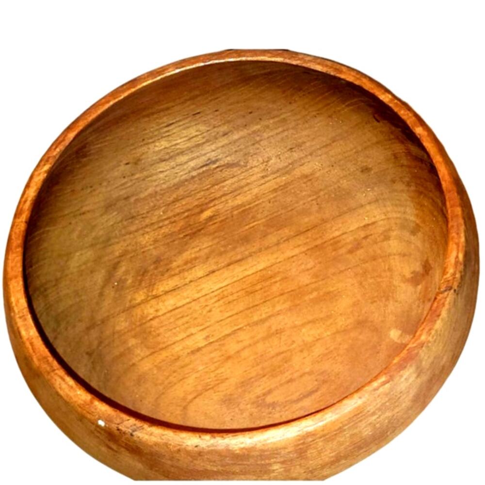 Vintage Goodwood 8.5"  X 4" Genuine Teak Bowl From Thailand